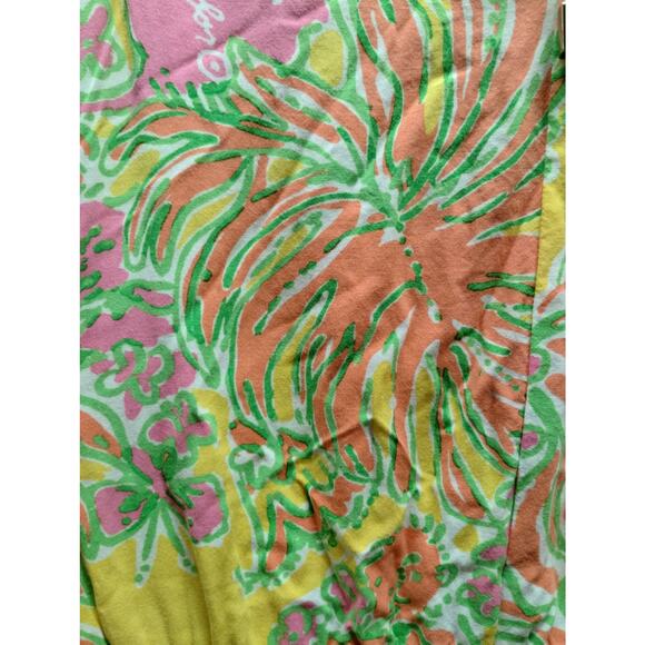 Lilly Pulitzer for Target Size Small Yellow Tropical Keyhole Back Romper *FLAW* - Picture 2 of 7